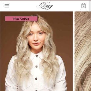 Luxy 16” Classic Beige blonde hair extensions